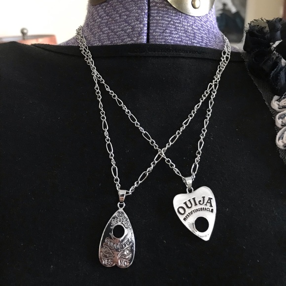 Jewelry - SALE ouija board goth silver pendant necklace pik